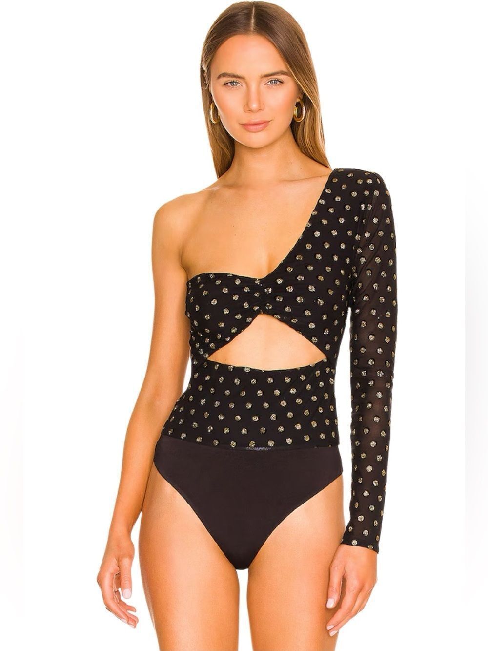 Lovers and Friends GOLDIE BODYSUIT Black Gold Size Medium